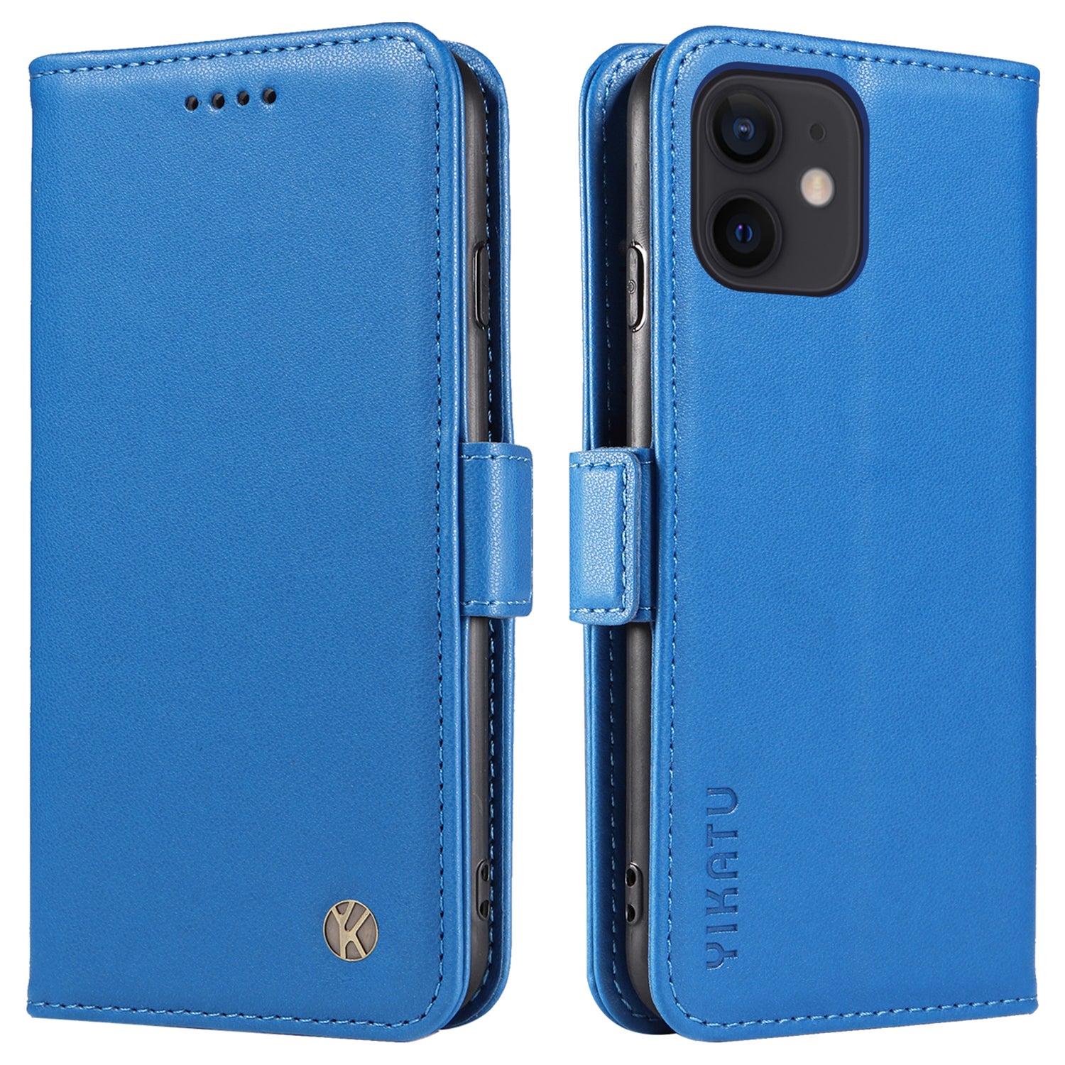Kryt na peněženku YIKATU YK-003 pro iPhone 12 mini 5,4palcový magnetický Folio Flip PU kožený stojánek na telefon Kryt na peněženku YIKATU YK-003 pro iPhone 12 mini 5,4palcový magnetický Folio Flip PU kožený stojánek na telefon